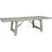 Tuscany Extension Dining Table by Kosas Home in desert gray. Made from reclaimed pine wood in a rustic style.