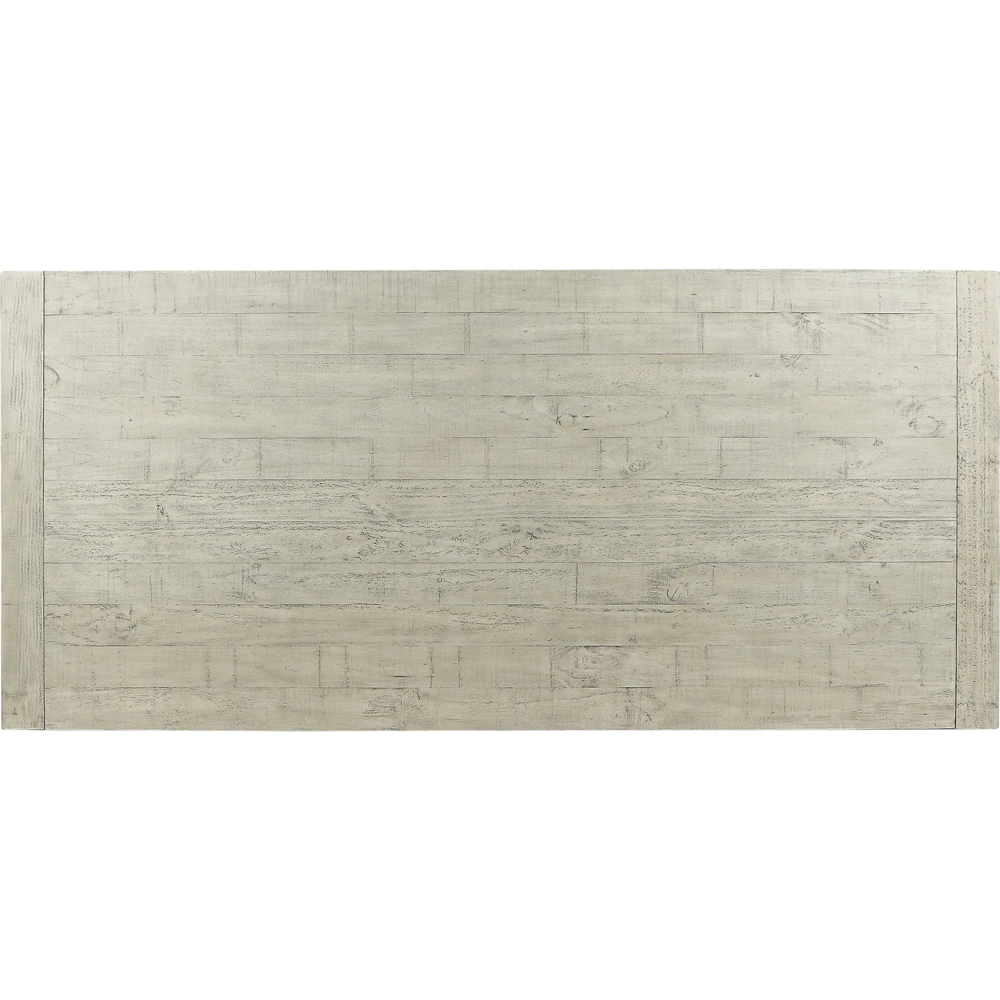 Tuscany Reclaimed Pine 106” Extension Dining Table by Kosas Home in beige. Made from reclaimed pine wood in a transitional style.