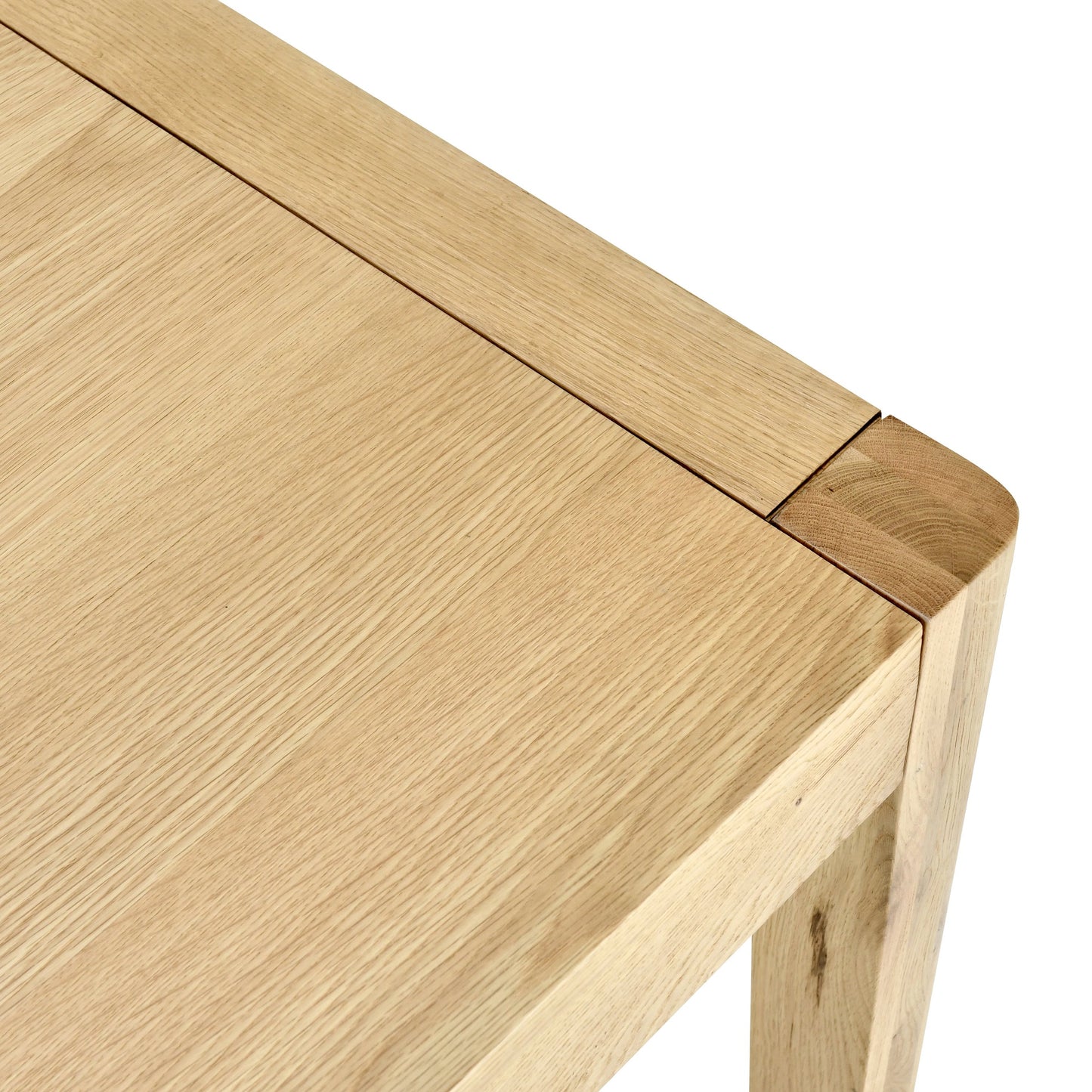 004 SI-2160264 | Closeup | Beechgrove Dining Table by Kosas Home in natural brown. Made from oak wood in a modern style.