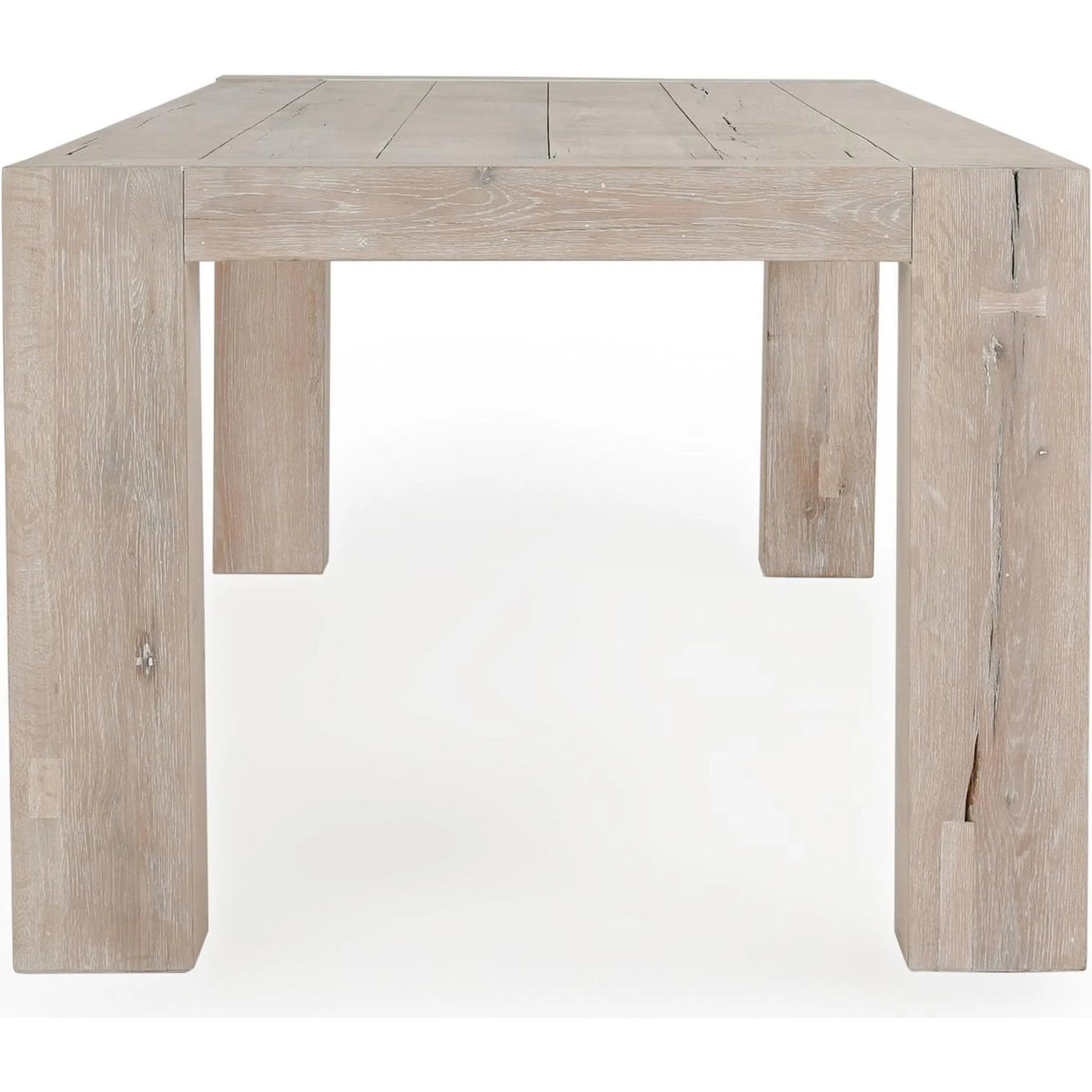 Kingston 89" Reclaimed Oak Wood Dining Table by Classic Home. Made from reclaimed oak in a transitional style.