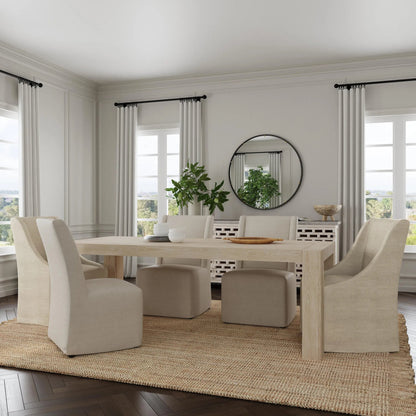 Kingston 89" Reclaimed Oak Wood Dining Table by Classic Home. Made from reclaimed oak in a transitional style.