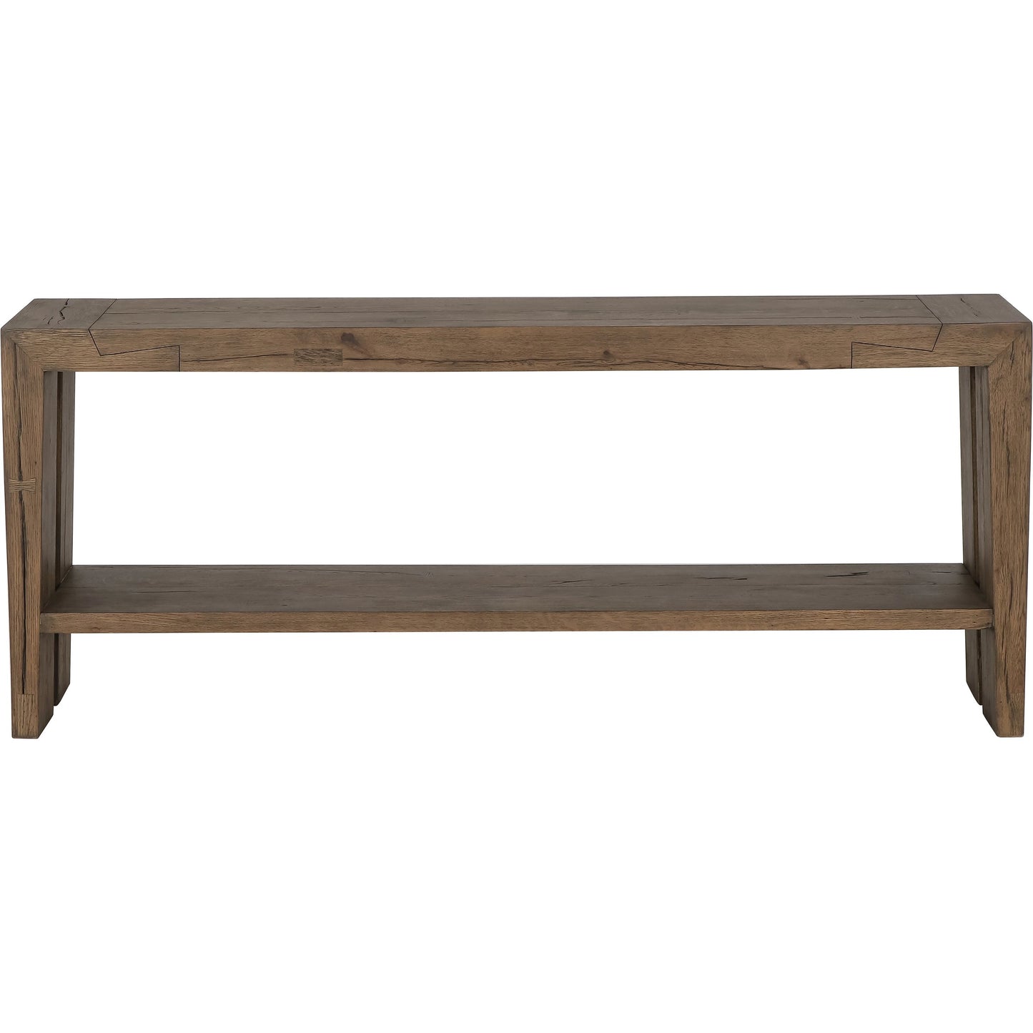 002 SI-2160266 | Additional Silo | Troy Oak Console Table by Classic Home in brown. Made from oak wood in a modern style.