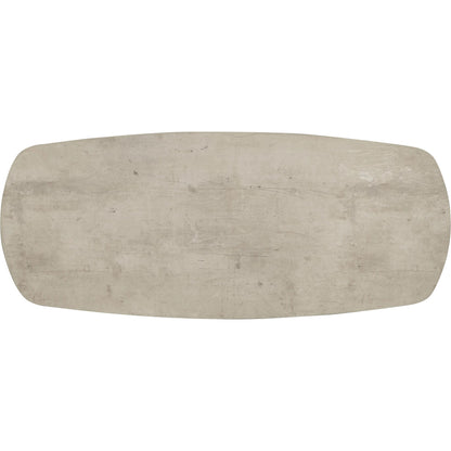Angus Reclaimed Wood Writing Desk by Classic Home in gray. Made from concrete laminate in a unique style.