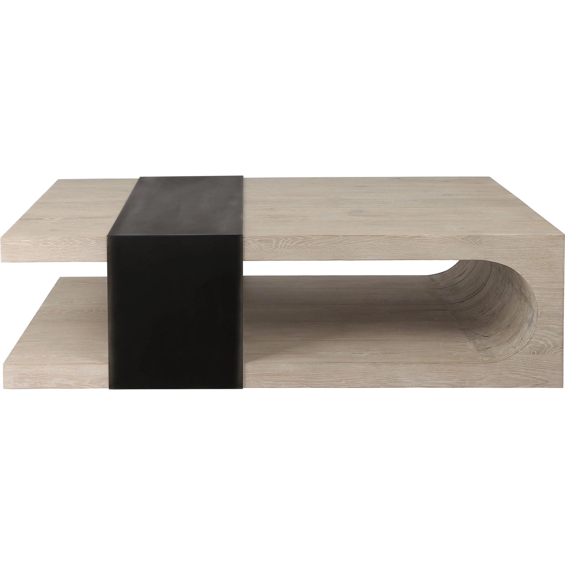 Danica Coffee Table by Classic Home. Made from reclaimed oak, metal in a modern style.