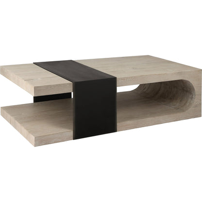 Danica Coffee Table by Classic Home. Made from reclaimed oak, metal in a modern style.