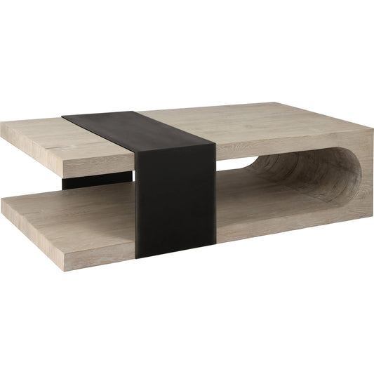 Danica Coffee Table by Classic Home. Made from reclaimed oak, metal in a modern style.