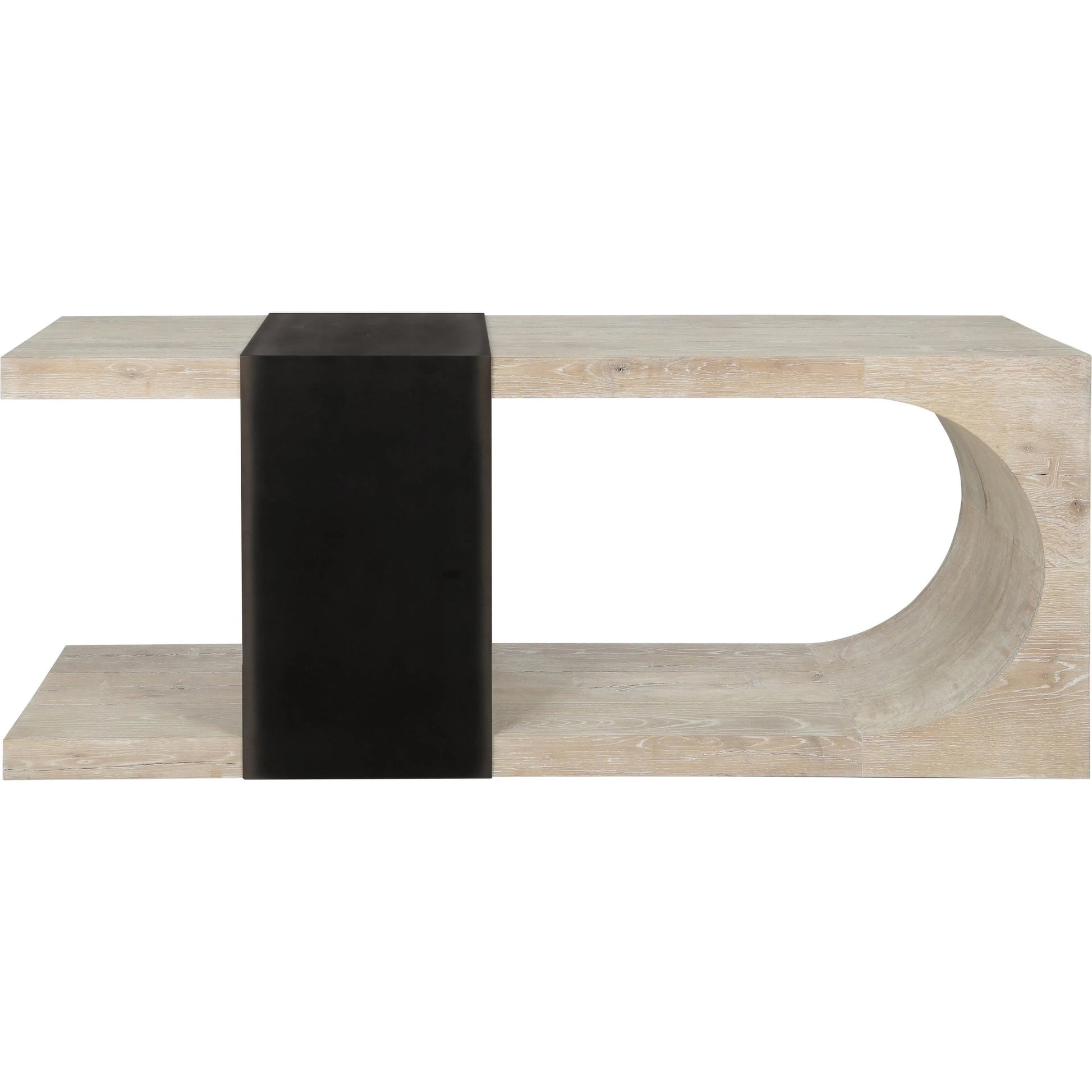 Danica Console Table by Classic Home in white, black. Made from unique in a unique style.