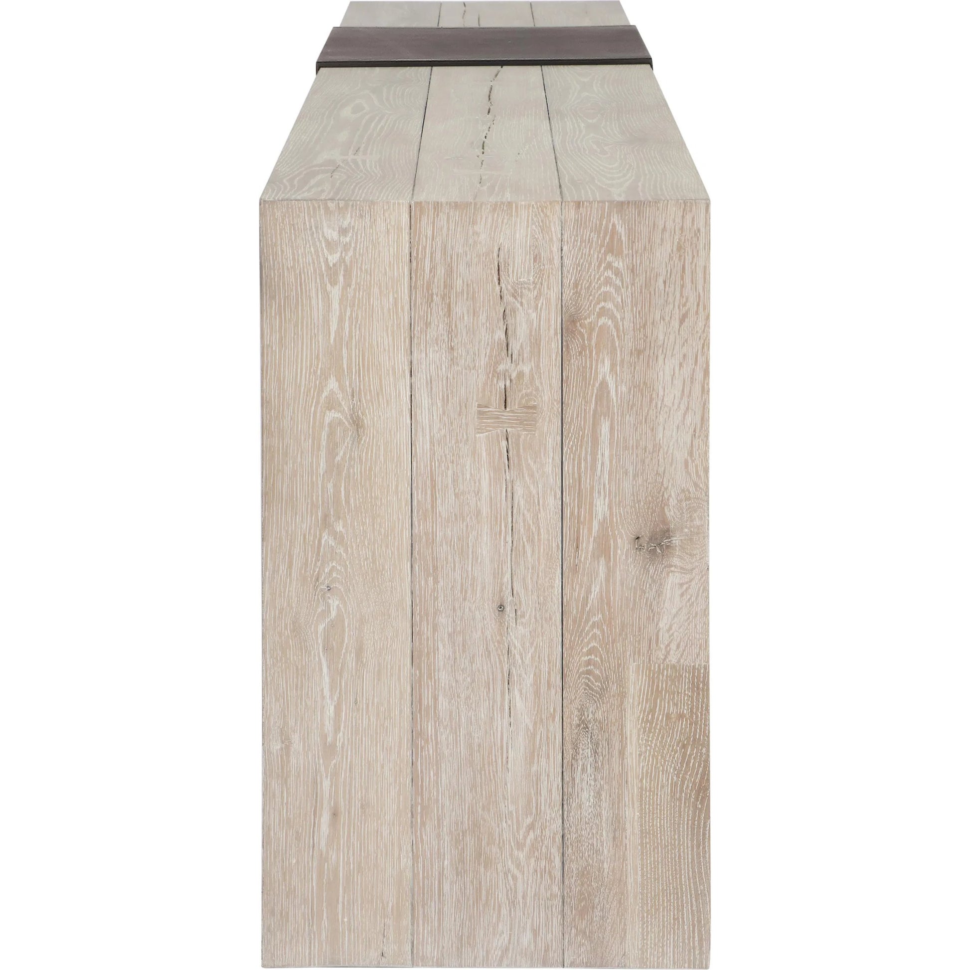 Danica Console Table by Classic Home in white, black. Made from unique in a unique style.