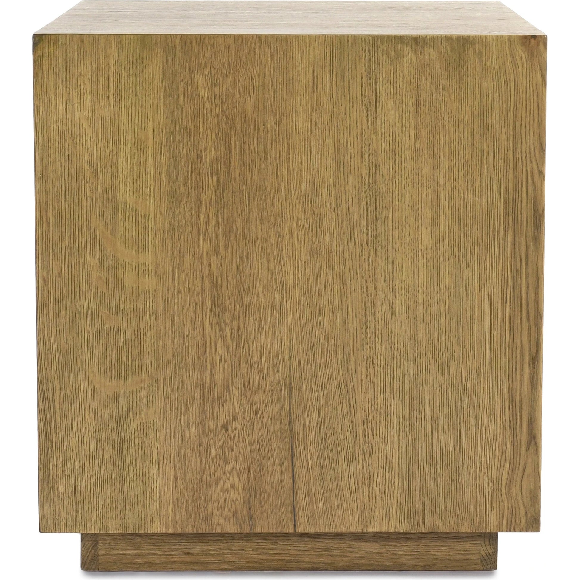 Layne Square End Table by Classic Home. Made from oak veneer in a modern style.
