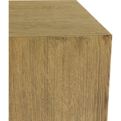 Layne Square End Table by Classic Home. Made from oak veneer in a modern style.