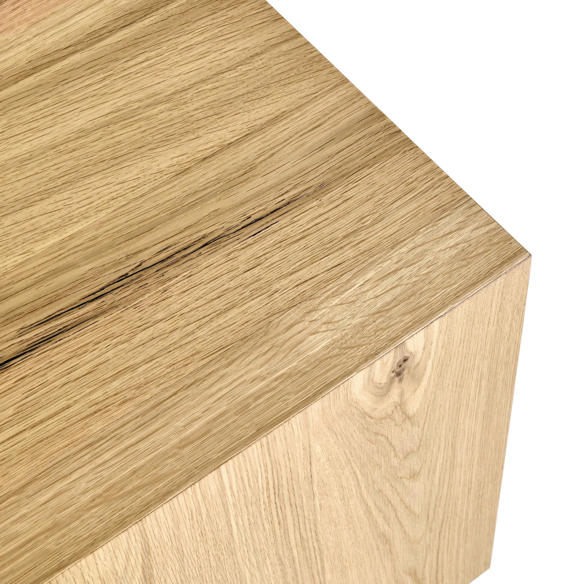 Layne Square End Table by Classic Home. Made from oak veneer in a modern style.