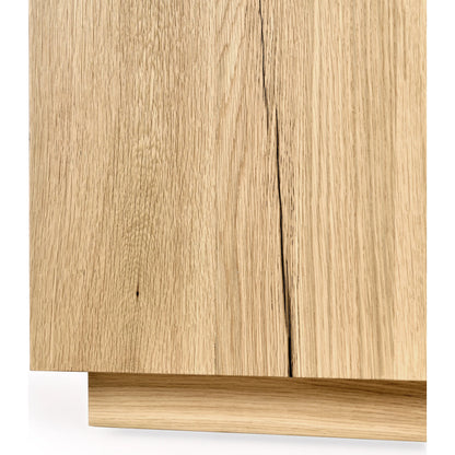Layne Square End Table by Classic Home. Made from oak veneer in a modern style.