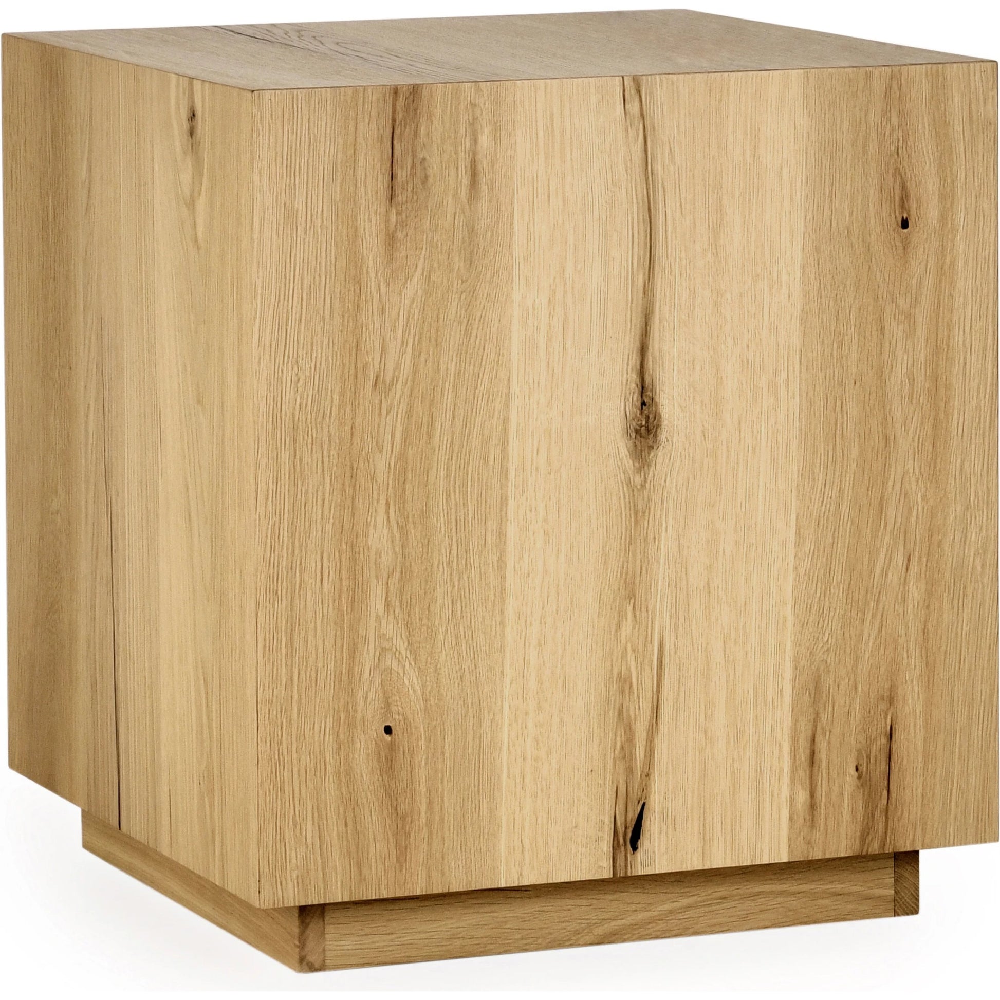 Layne Square End Table by Classic Home. Made from oak veneer in a modern style.