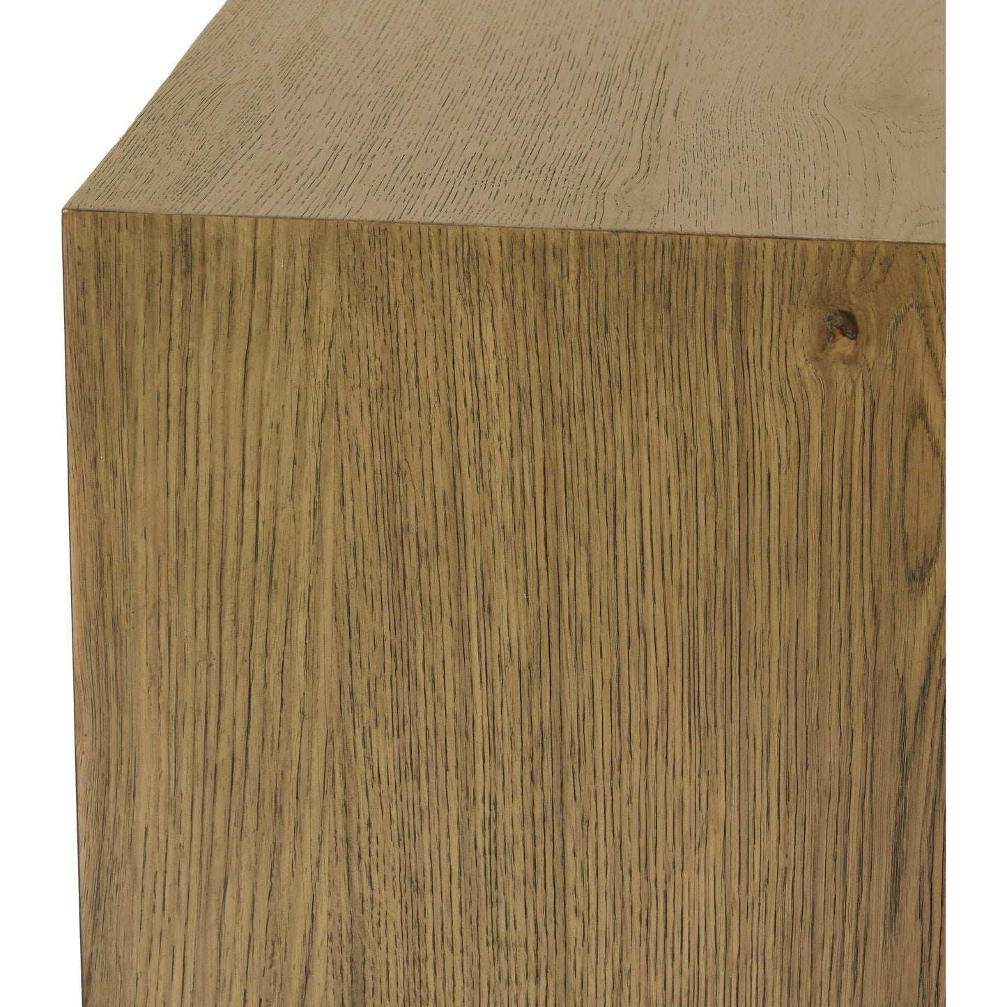 007 SI-2160275 | Closeup | Layne Square Coffee Table by Classic Home. Made from oak veneer in a modern style.