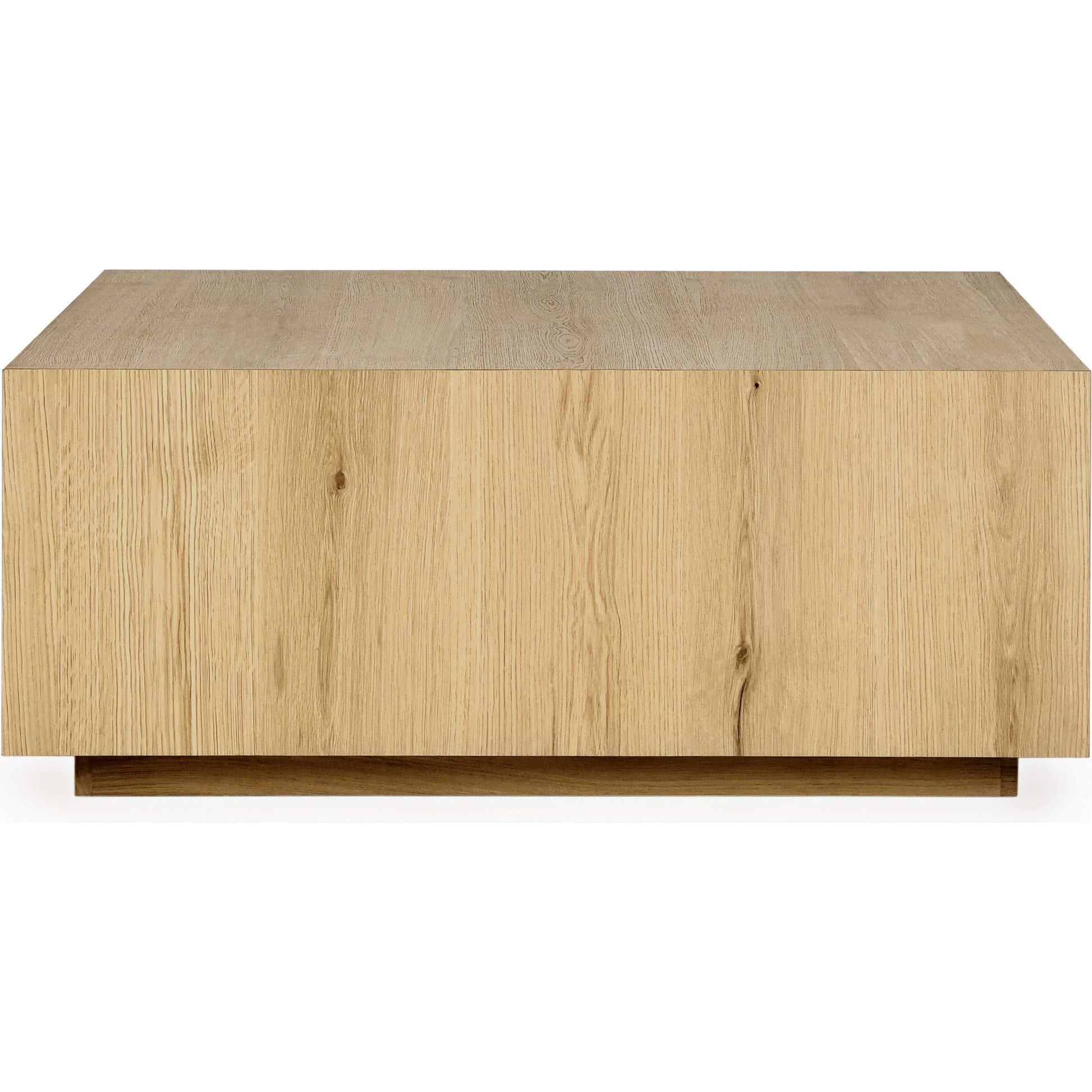Layne Square Coffee Table by Classic Home. Made from oak veneer in a modern style.