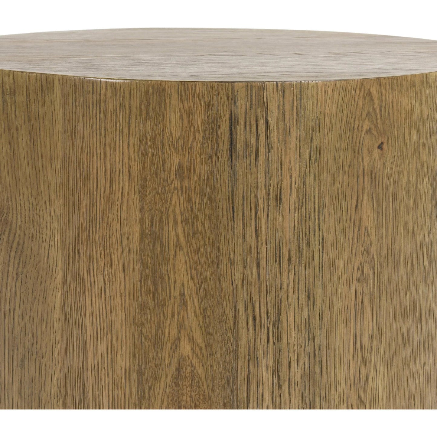 012 SI-2160281 | Closeup | Layne Round End Table by Classic Home. Made from oak veneer in a modern style.
