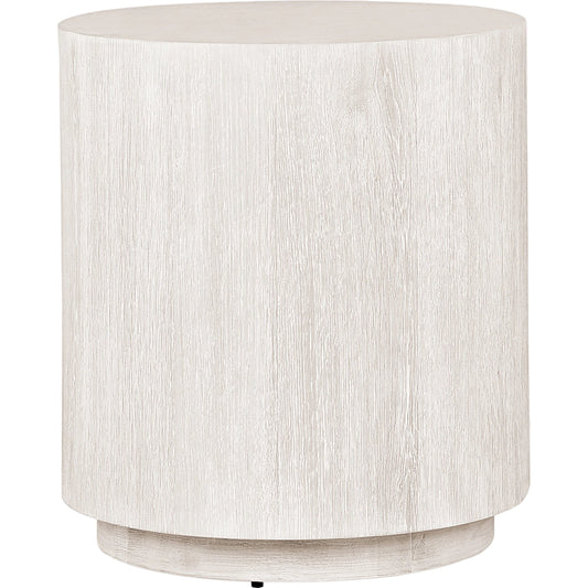 Layne Round End Table by Classic Home. Made from oak veneer in a modern style.