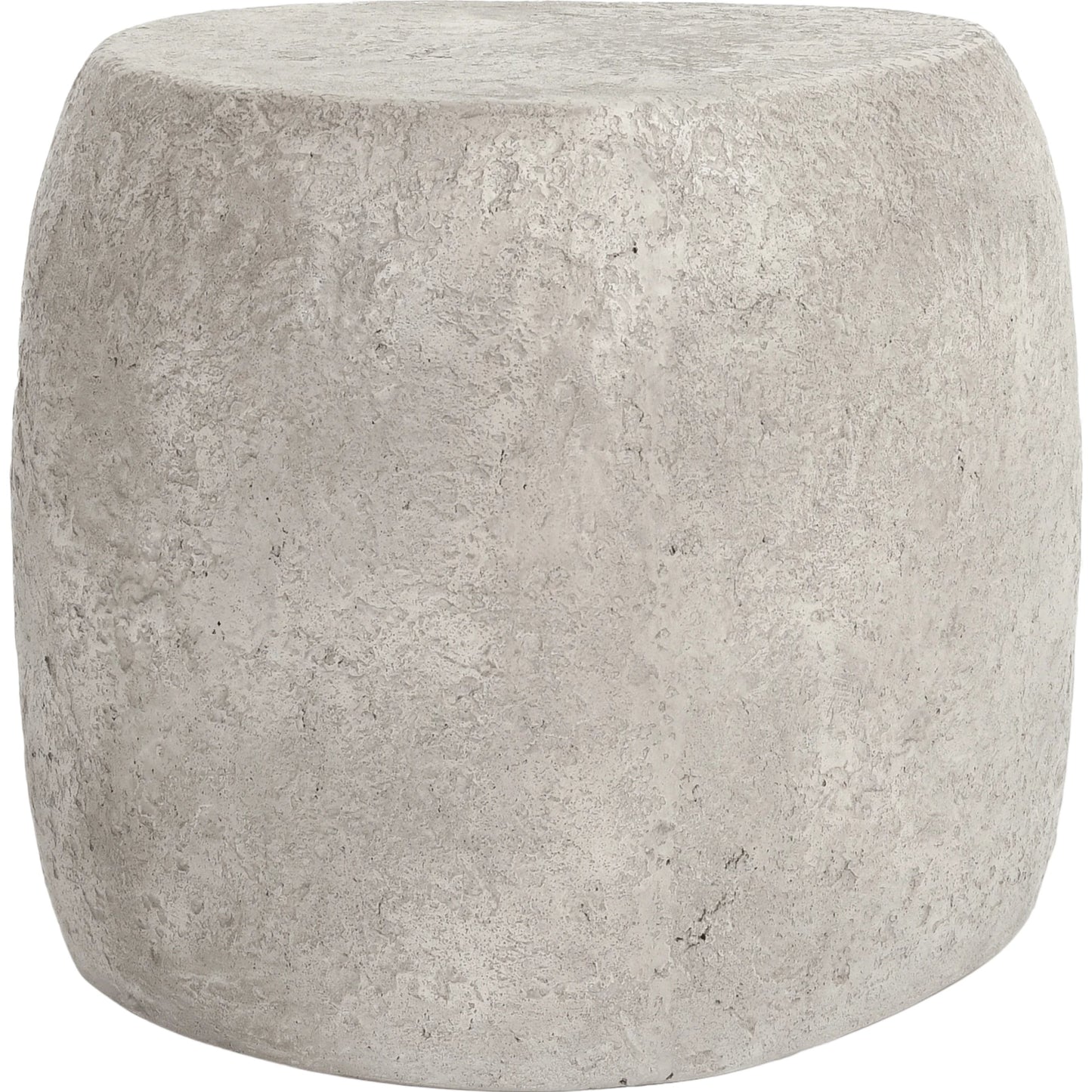 001 SI-2160286 | Primary Silo | Britney Concrete Outdoor End Table by Classic Home in light grey. Made from concrete in a modern style.