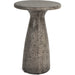 Collins Outdoor Round Side Table by Classic Home. Made from concrete in a modern style.