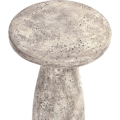 Collins Outdoor Round Side Table by Classic Home. Made from concrete in a modern style.