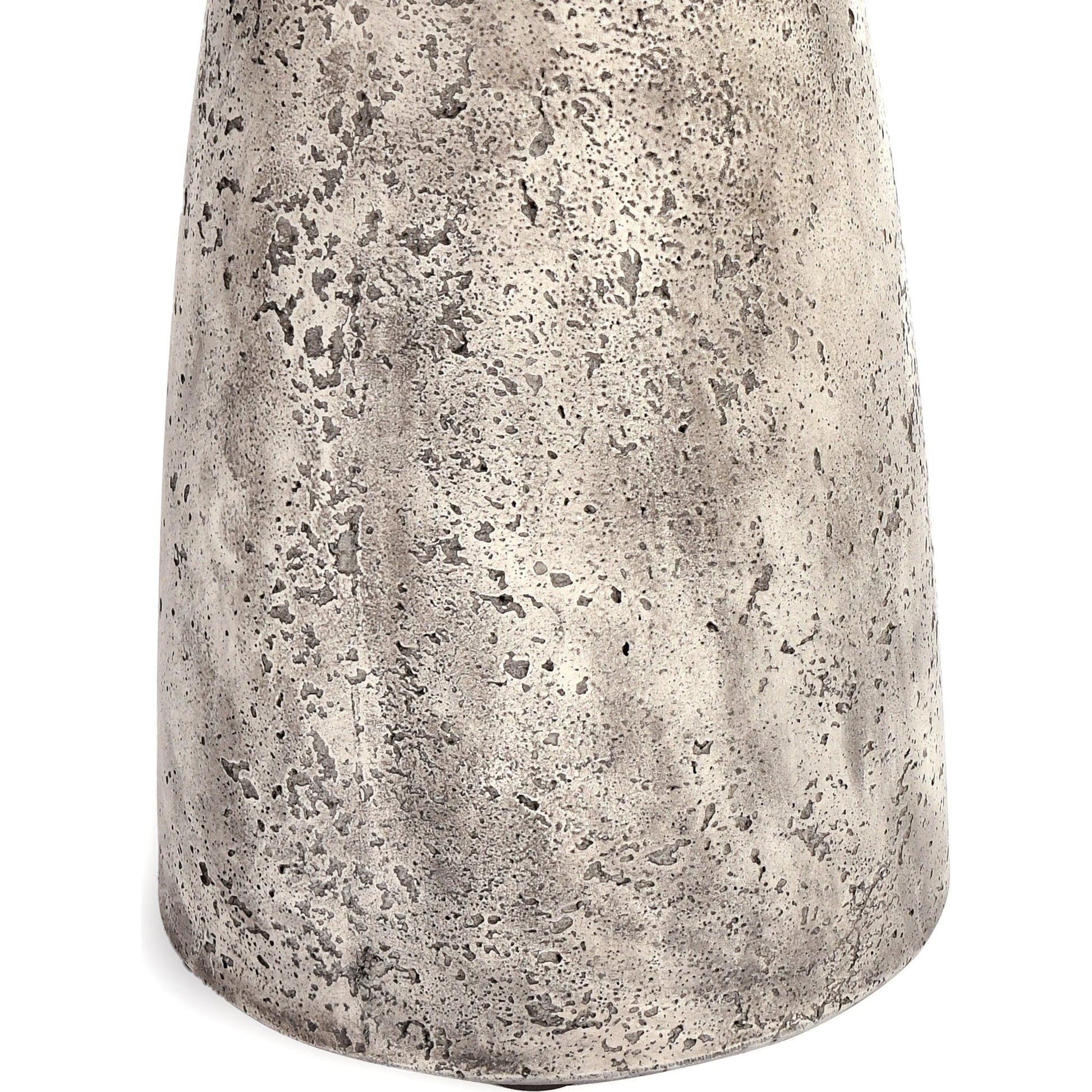 Collins Outdoor Round Side Table by Classic Home. Made from concrete in a modern style.