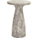 Collins Outdoor Round Side Table by Classic Home. Made from concrete in a modern style.