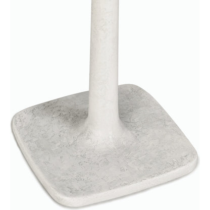 Paulina Concrete Outdoor Bistro Table by Classic Home in white. Made from glass fiber reinforced concrete in a modern style.