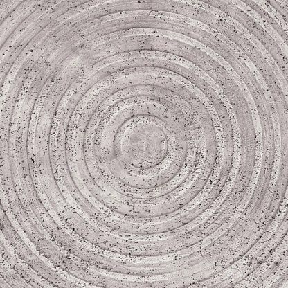 Nellie Round Outdoor Coffee Table by Classic Home in rough light grey. Made from concrete in a modern style.