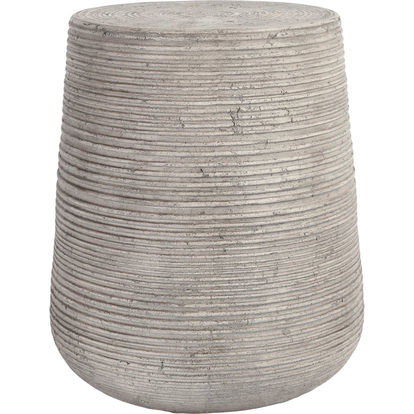 007 SI-2078734 | Primary Silo | Nellie Outdoor End Table by Classic Home in rough light grey. Made from concrete in a modern style.