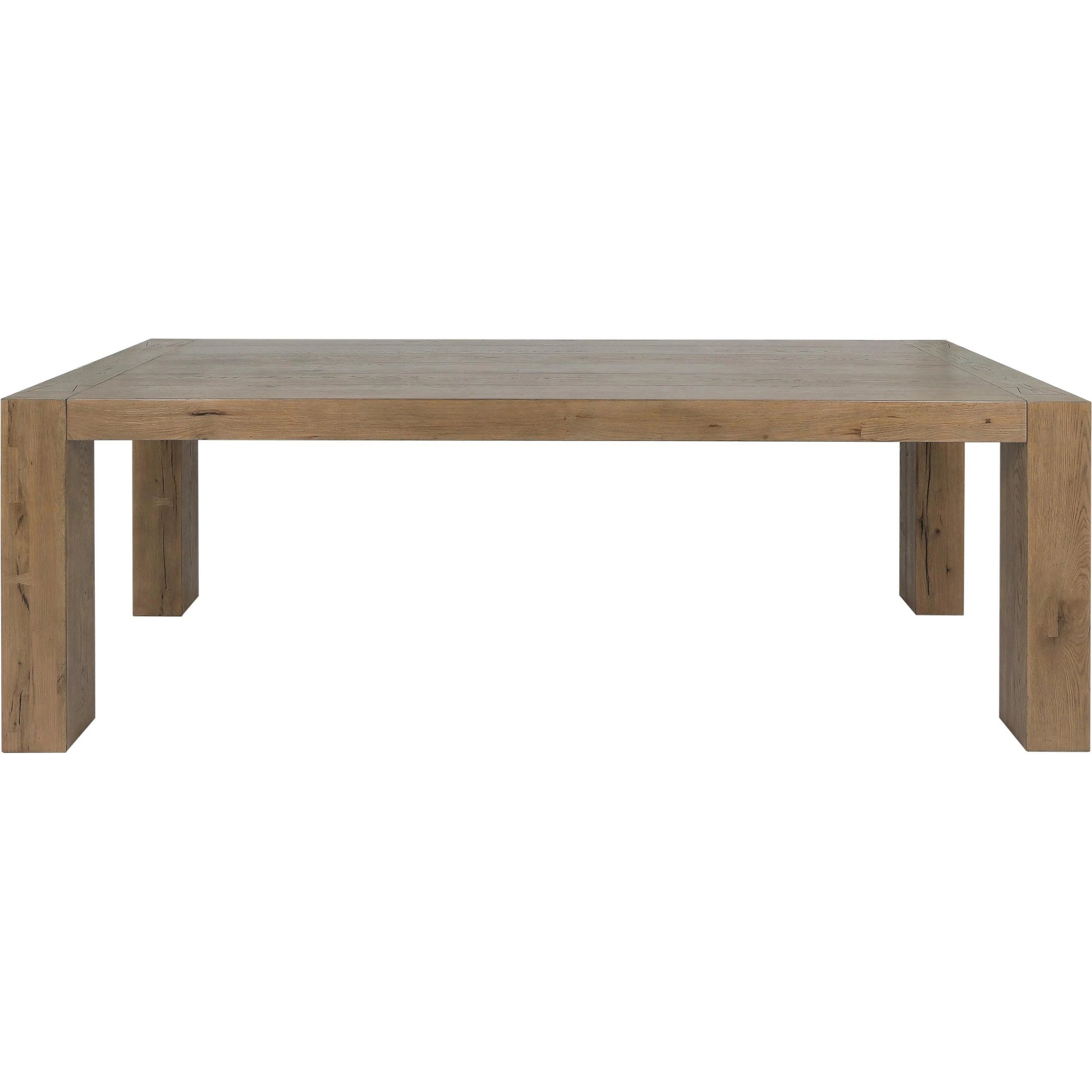 Kingston 89" Reclaimed Oak Wood Dining Table by Classic Home. Made from reclaimed oak in a transitional style.