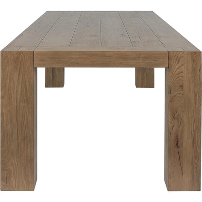 Kingston 89" Reclaimed Oak Wood Dining Table by Classic Home. Made from reclaimed oak in a transitional style.