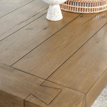 Kingston 89" Reclaimed Oak Wood Dining Table by Classic Home. Made from reclaimed oak in a transitional style.