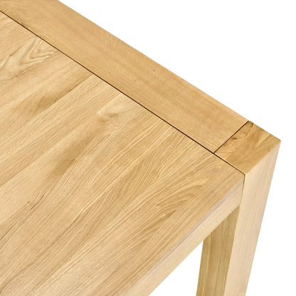 Parsons Dining Table by Kosas Home in matte natural brown. Made from oak in a transitional style.
