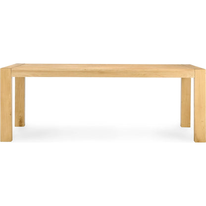 Parsons 84" Oak Wood Dining Table by Kosas Home. Made from oak in a unique style.