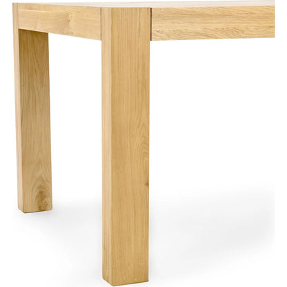 Parsons 84" Oak Wood Dining Table by Kosas Home. Made from oak in a unique style.