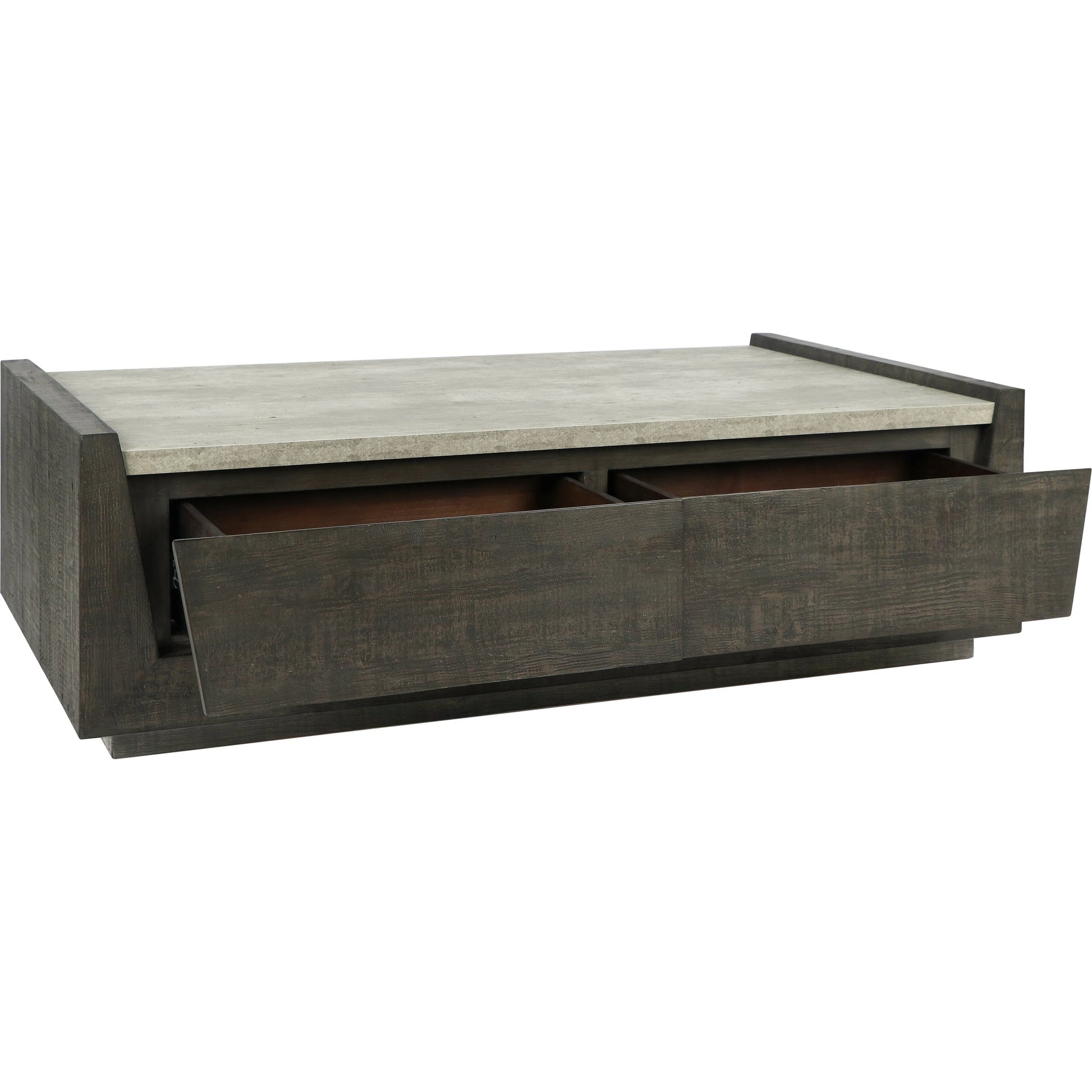 Tori Reclaimed Wood Coffee Table by Classic Home in dark brown. Made from reclaimed pine, pallet skin in a modern style.