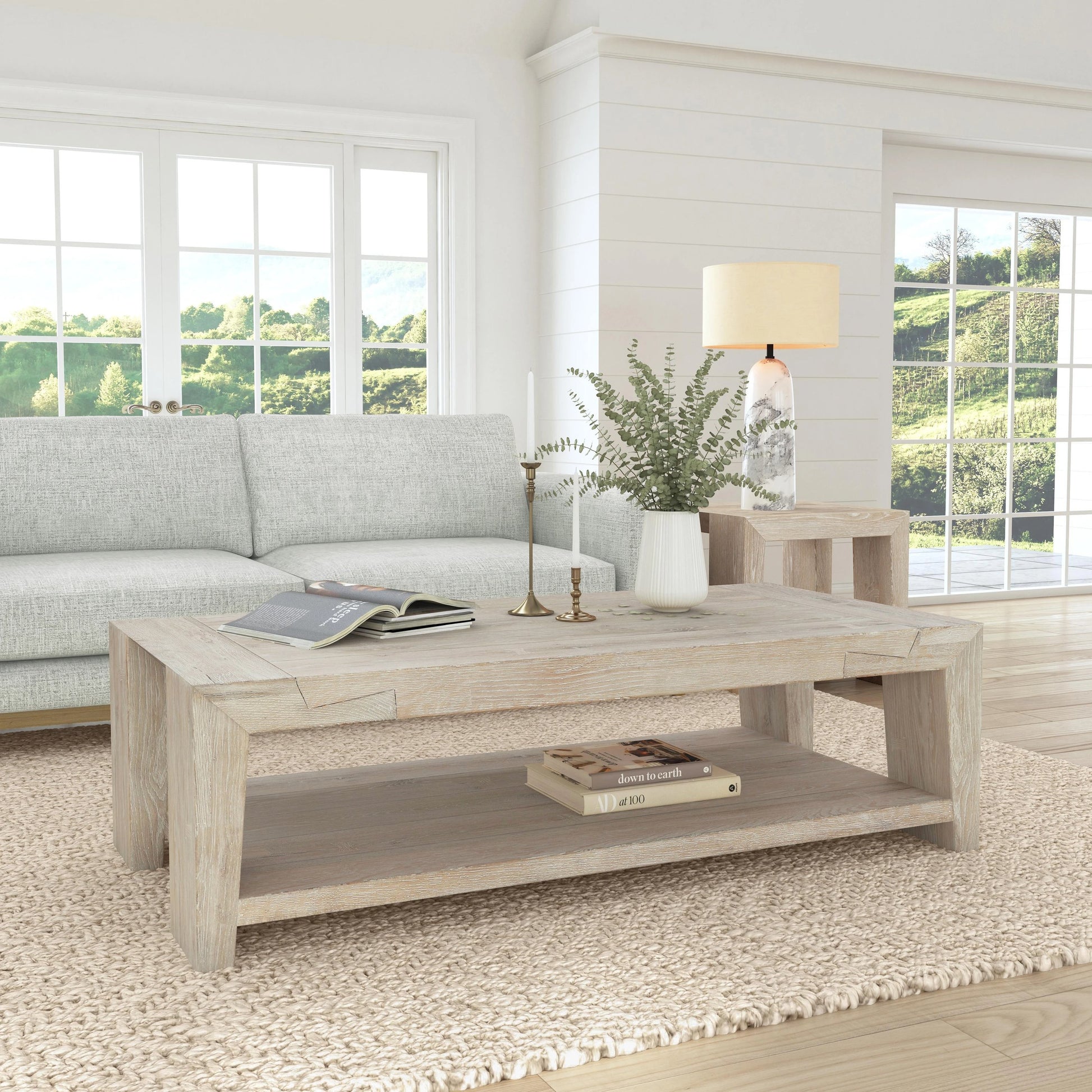 Troy Oak Coffee Table by Classic Home. Made from unique in a modern style.