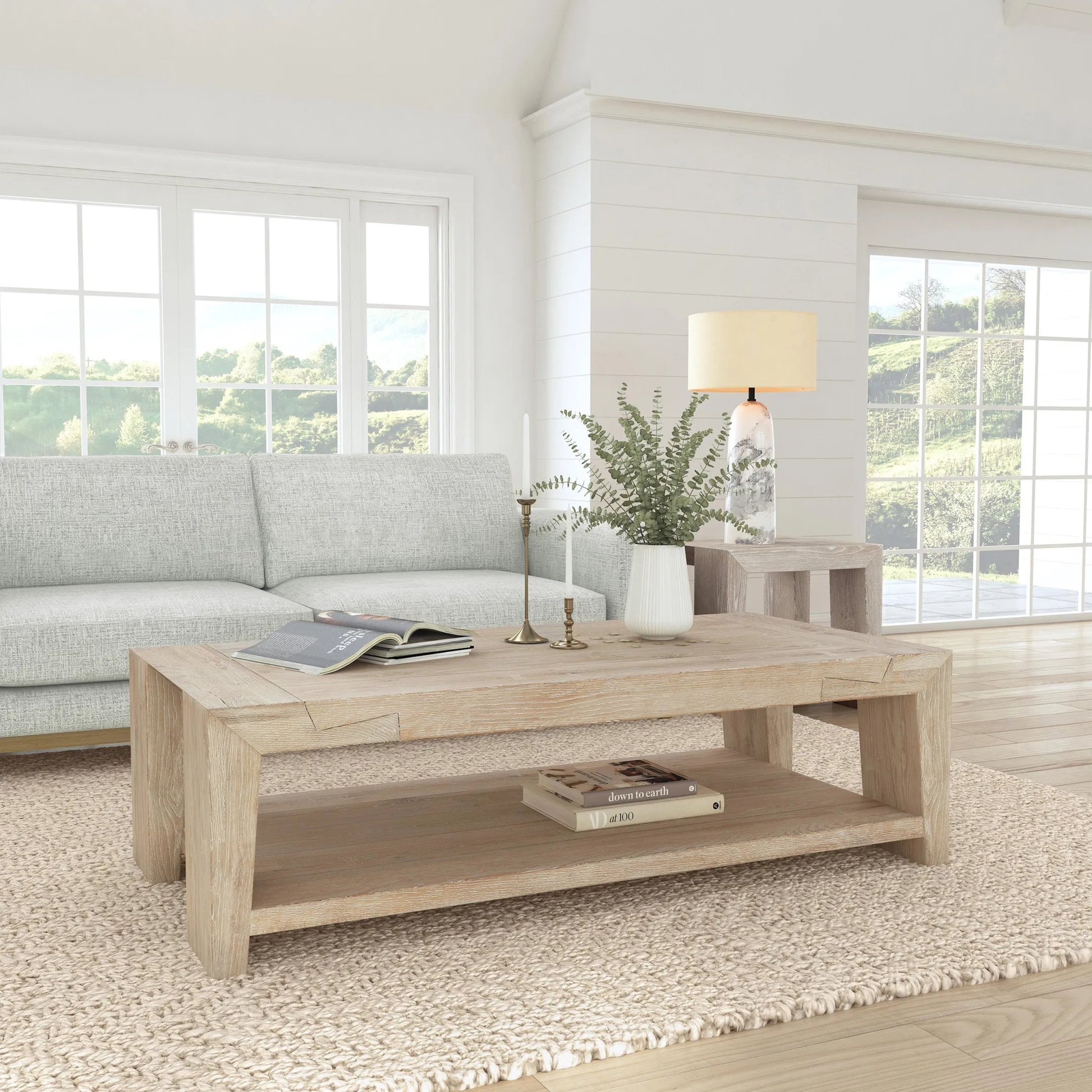 Troy Oak Coffee Table by Classic Home. Made from unique in a modern style.
