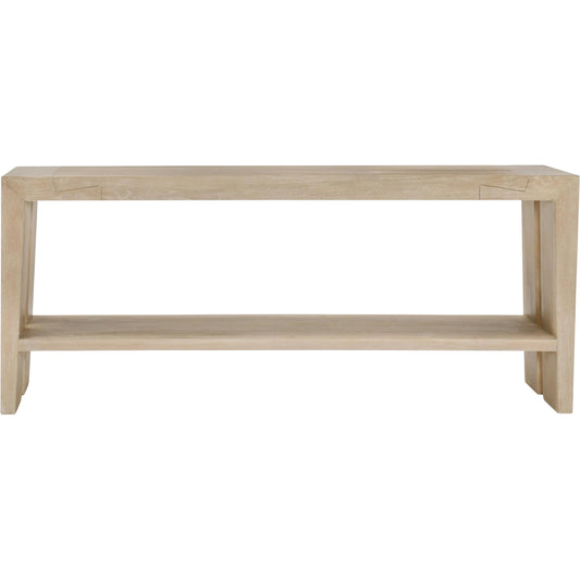 Troy Oak Console Table by Classic Home. Made from oak wood in a modern style.