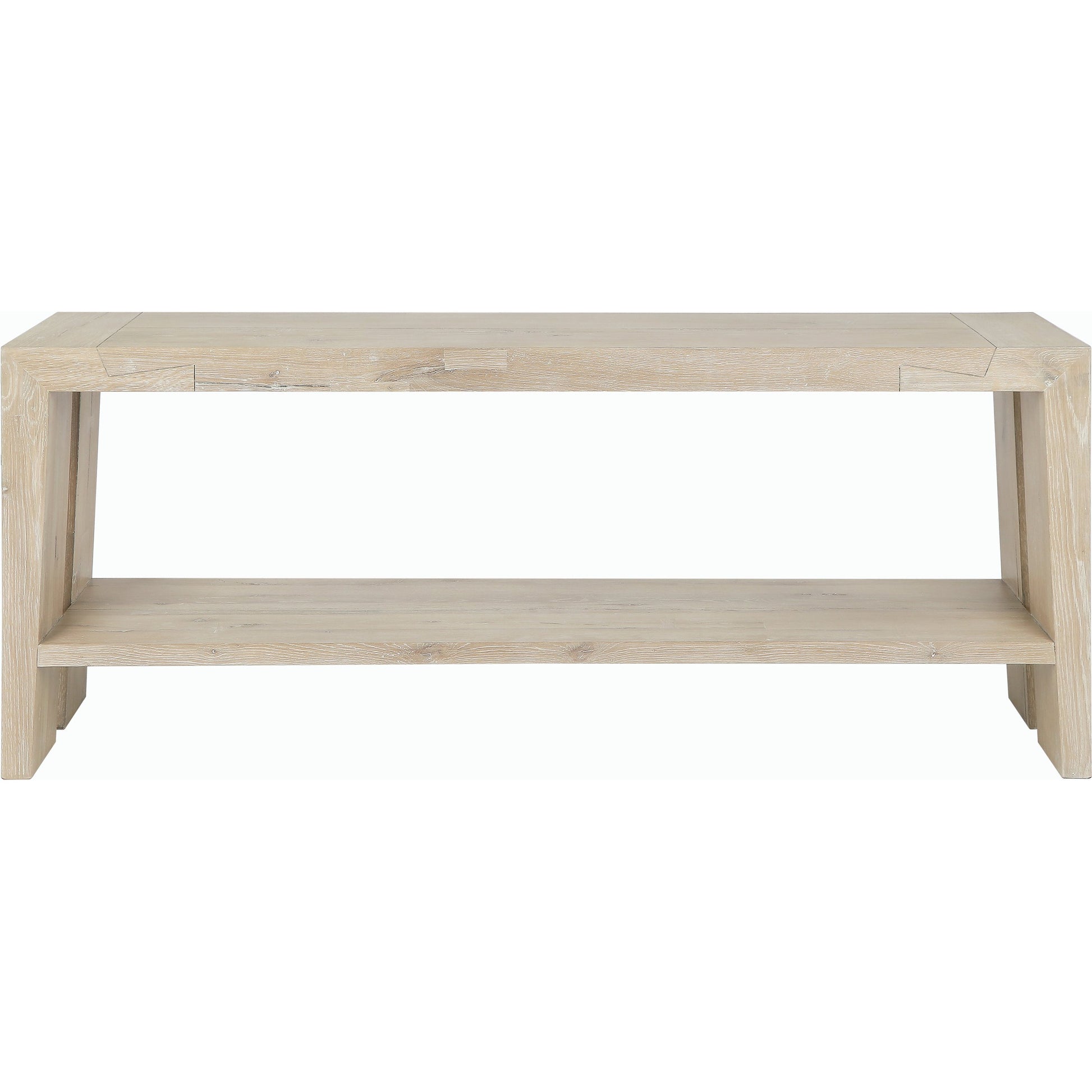 Troy Console Table White by Classic Home in white. Made from oak wood in a modern style.