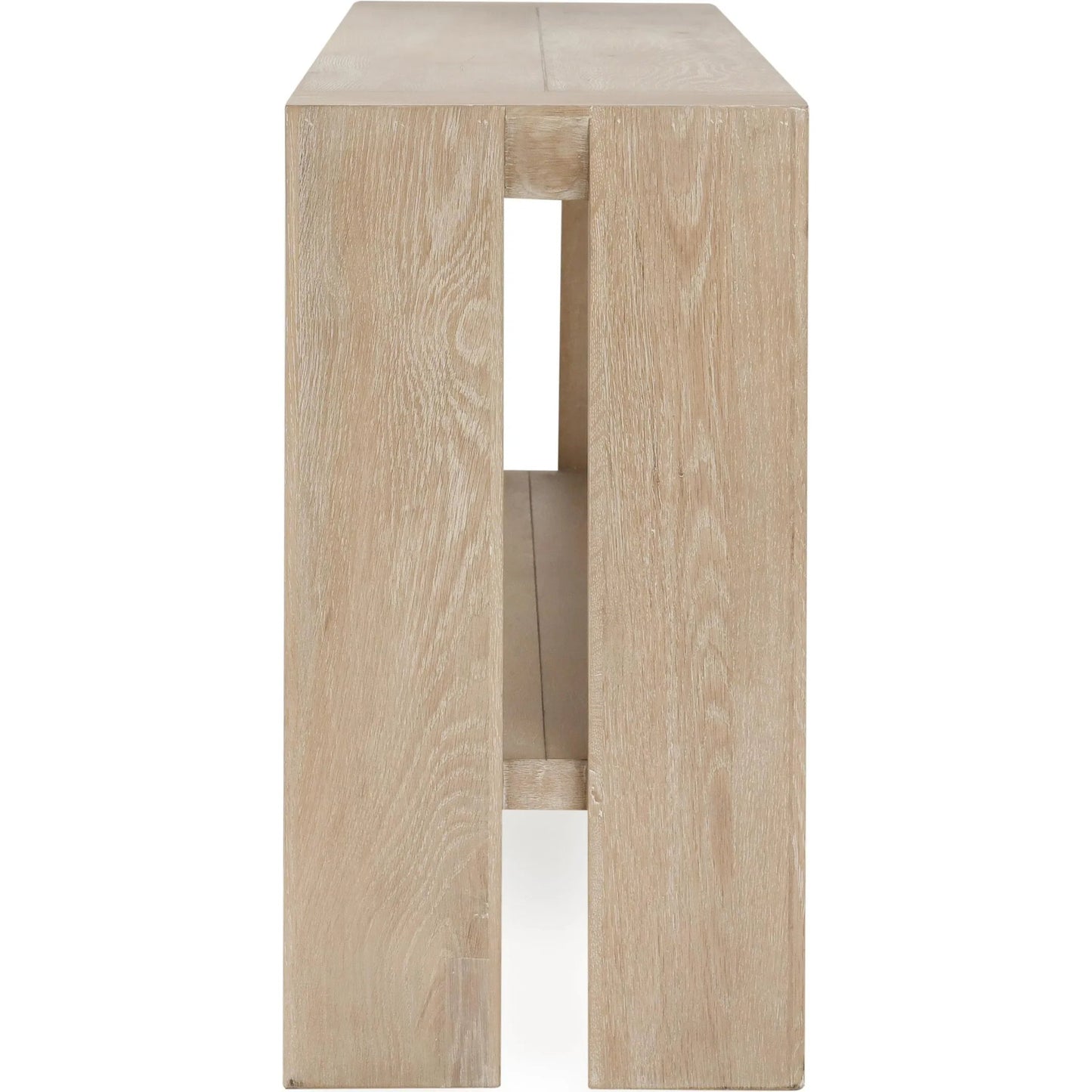 002 SI-2162586 | Additional Silo | Troy Console Table White by Classic Home in white. Made from oak wood in a modern style.