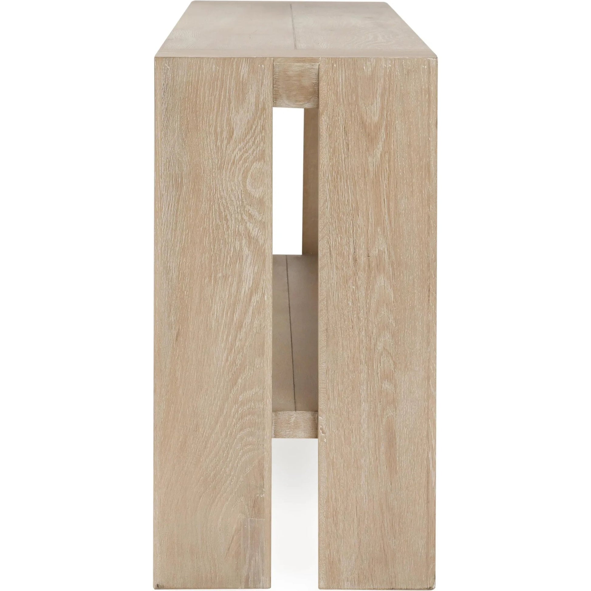 Troy Console Table White by Classic Home in white. Made from oak wood in a modern style.