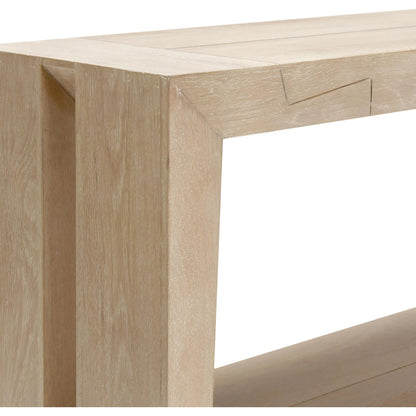 Troy Console Table White by Classic Home in white. Made from oak wood in a modern style.