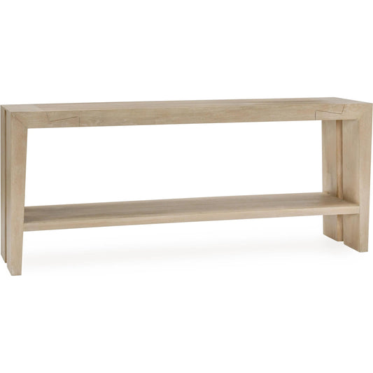Troy Console Table White by Classic Home in white. Made from oak wood in a modern style.