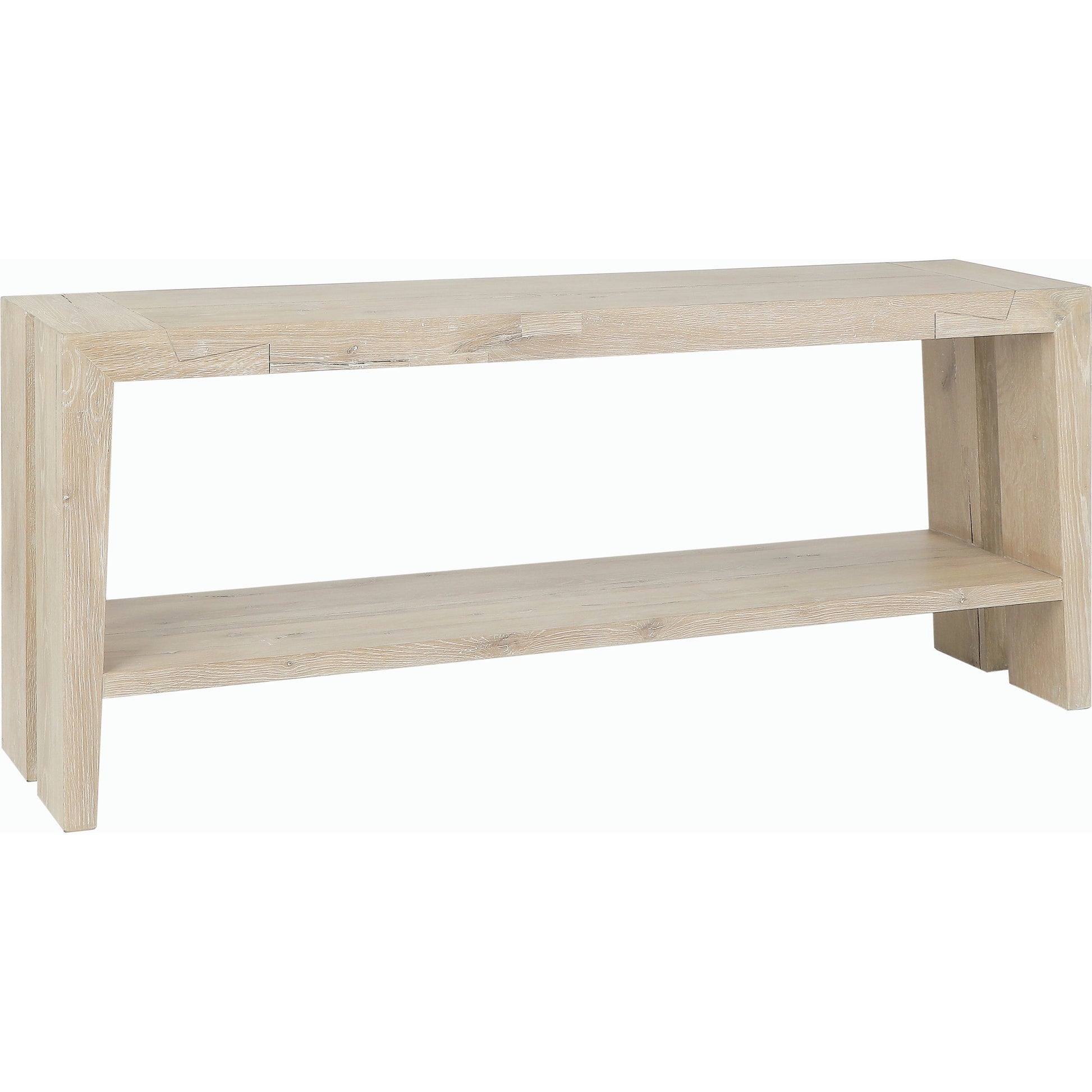 Troy Console Table White by Classic Home in white. Made from oak wood in a modern style.