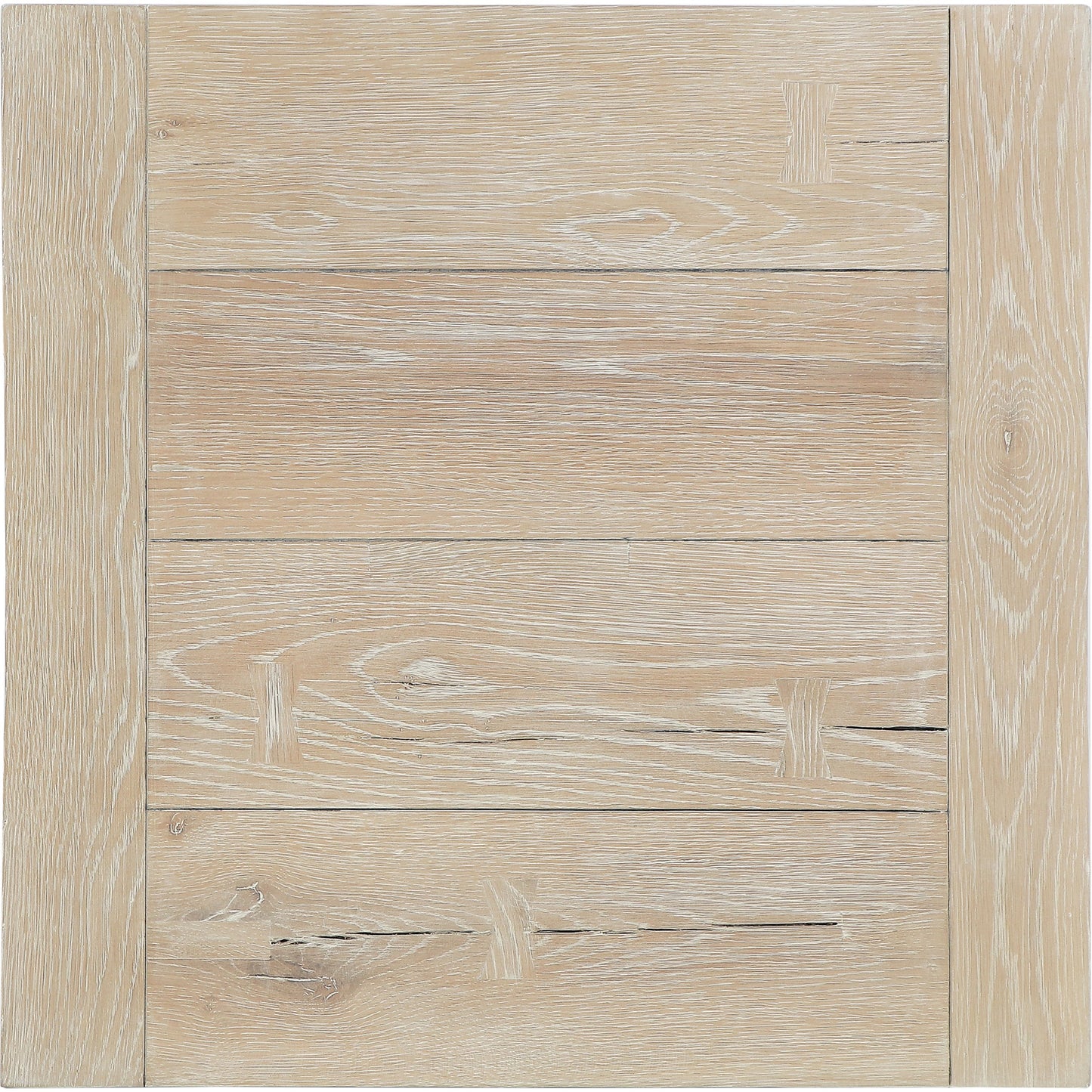 004 SI-2160295 | Closeup | Troy Reclaimed Oak 24" End Table by Classic Home in tan. Made from cracked oak in a modern style.