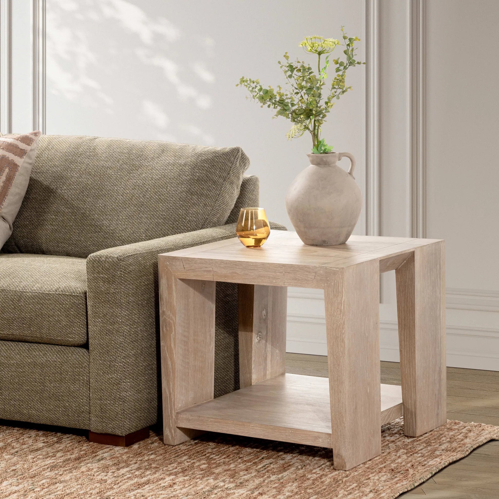 Troy Oak End Table by Classic Home. Made from unique in a modern style.