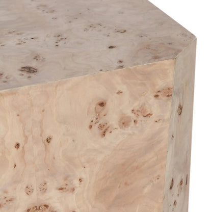 Avena 17" Burl Wood Square End Table by Classic Home in natural. Made from unique in a transitional style.