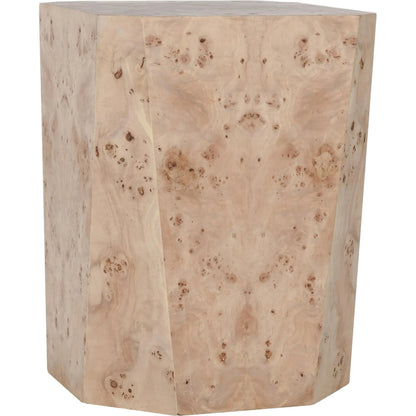Avena 17" Burl Wood Square End Table by Classic Home in natural. Made from unique in a transitional style.