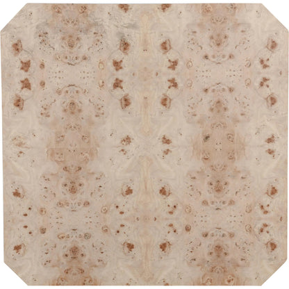 Avena 42" Burl Wood Square Coffee Table by Classic Home in natural. Made from unique in a transitional style.